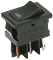 Miniature 2 Pole Power Rocker Switch